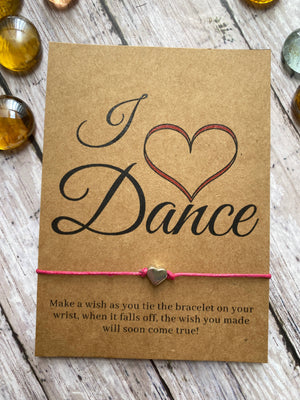 I love dance wish bracelet - Patty's Porch by PBSD |Children's clothing and Dance wear | Jackson Tennessee