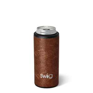 Leather Skinny Can Cooler (12oz) - Patty's Porch by PBSD |Children's clothing and Dance wear | Jackson Tennessee