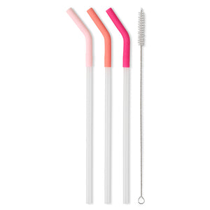Blush/Coral/Hot Pink Reusable Straw Set (40oz Mega Mug) - Patty's Porch by PBSD |Children's clothing and Dance wear | Jackson Tennessee