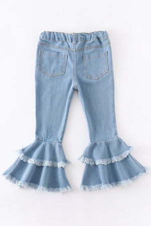 Light blue layered denim jeans - Patty's Porch by PBSD |Children's clothing and Dance wear | Jackson Tennessee
