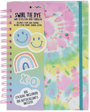 Swirl Tie Dye Journal W/Stickers - Patty's Porch by PBSD |Children's clothing and Dance wear | Jackson Tennessee