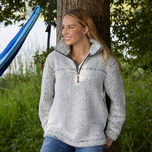 Quarter Zip Sherpa Pullover - Patty's Porch by PBSD |Children's clothing and Dance wear | Jackson Tennessee